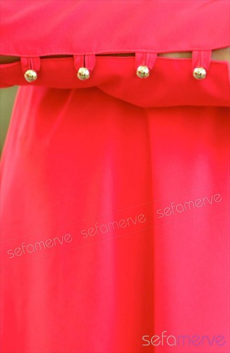 New Season Sukran Dress 4137-04 Fuchsia 4137-04
