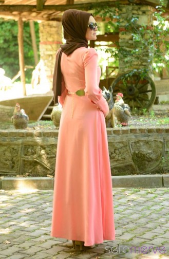 Pink İslamitische Jurk 4137-06