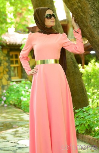 Pink İslamitische Jurk 4137-06