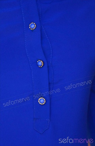 Tesettür Tunik Zernişan 4110-05 Saks