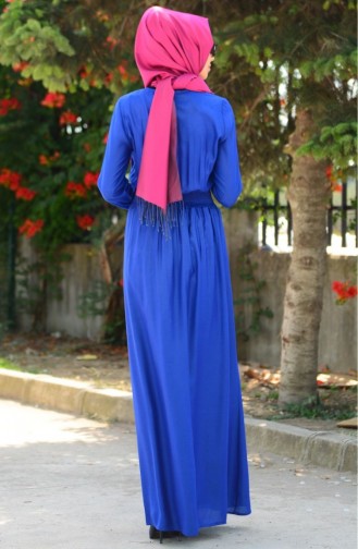 Saxe Hijab Dress 150328-03