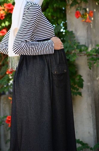 Tesettür Hamile Tunik 3998-01 Siyah