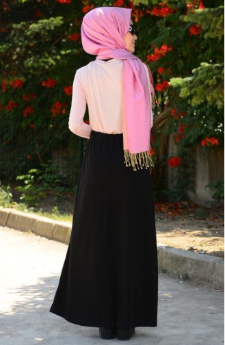 Yazlık Penye Etek 5088-02 Siyah