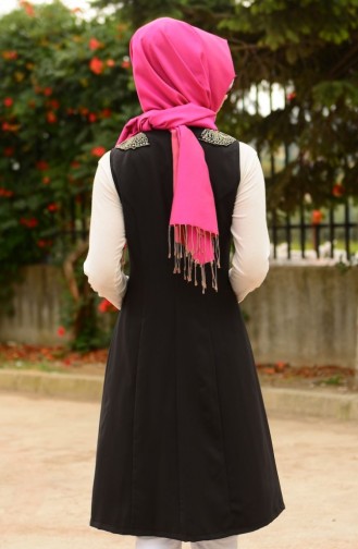 Tesettür Yelek FY 82286-04 Siyah