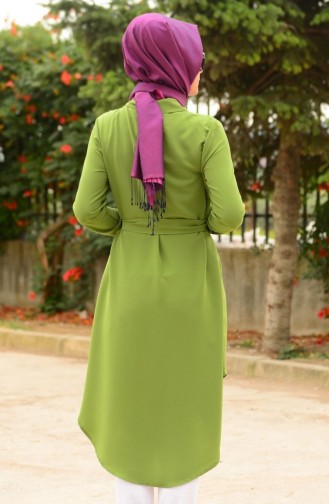 Tesettür Tunik Zernişan 4411-18 Yeşil
