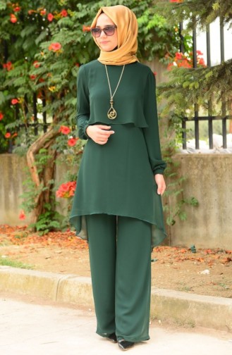 Tunik Pantolon Takım FY 62288-04 Yeşil