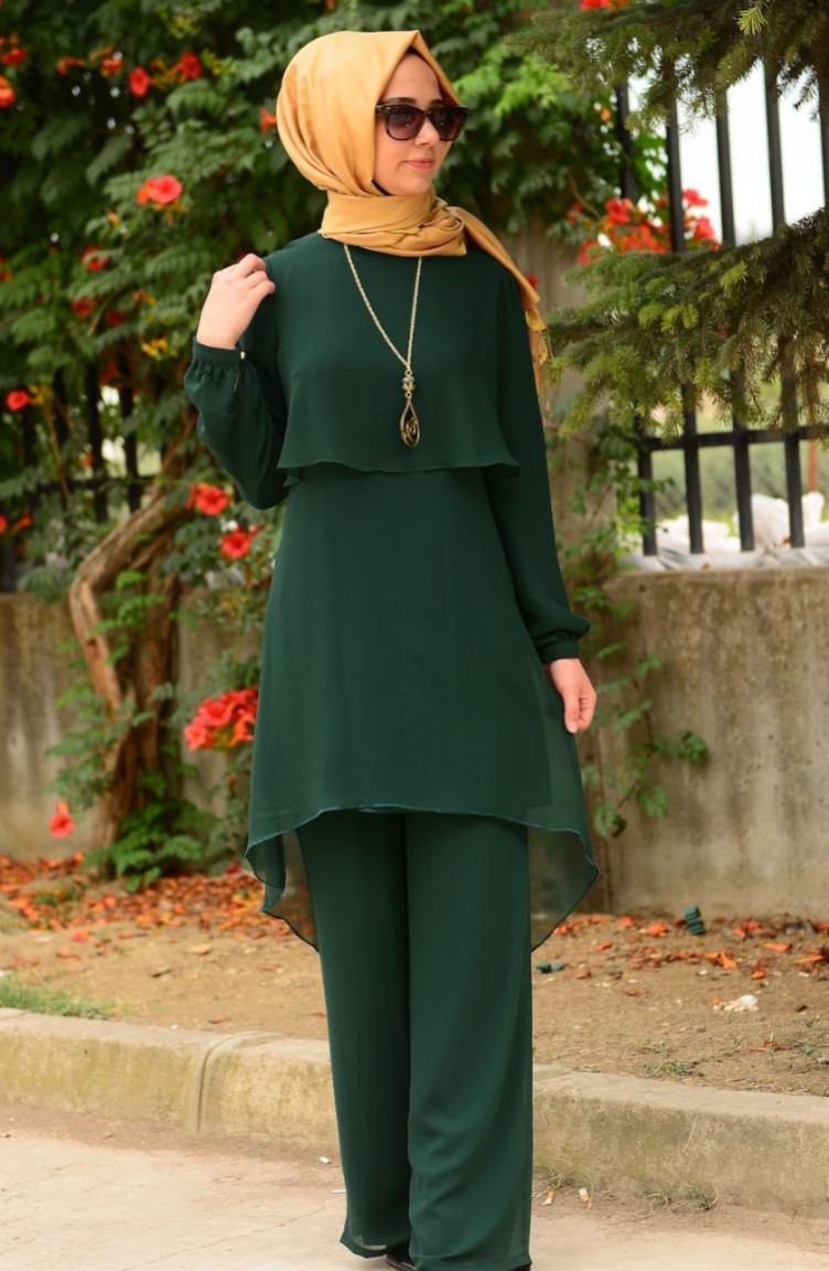 Tunik Pantolon Takım FY 62288-04 Yeşil