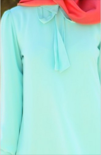 Tesettür Tunik Zernişan 4464-13 Mint Yeşili