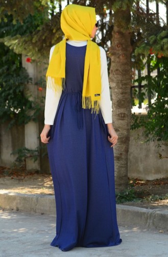 Blue İslamitische Jurk 4061-02