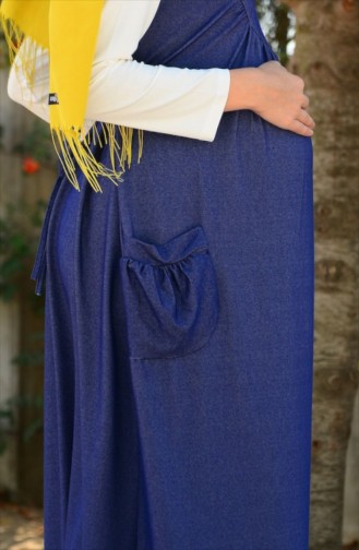 Blue İslamitische Jurk 4061-02