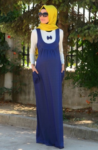 Blue İslamitische Jurk 4061-02