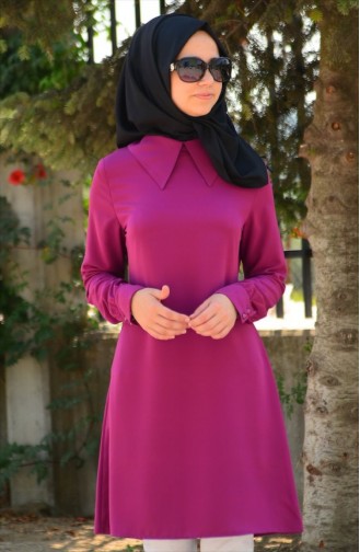 Tesettür Tunik Zernişan 4465-05 Mor