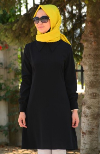 Tesettür Tunik Zernişan 4465-06 Siyah