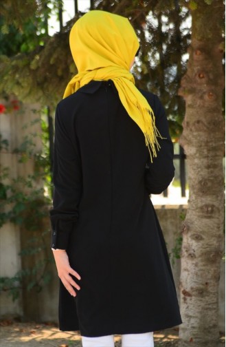 Tesettür Tunik Zernişan 4465-06 Siyah