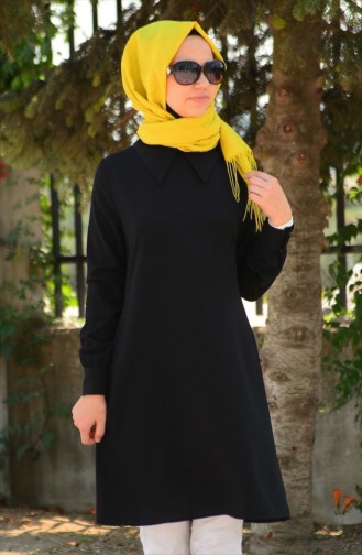 Tesettür Tunik Zernişan 4465-06 Siyah