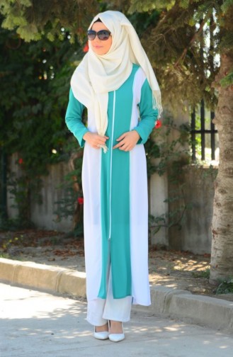 White Abaya 6450D-05