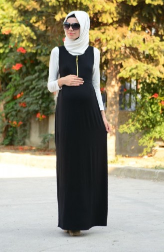 Black Hijab Dress 4050-01