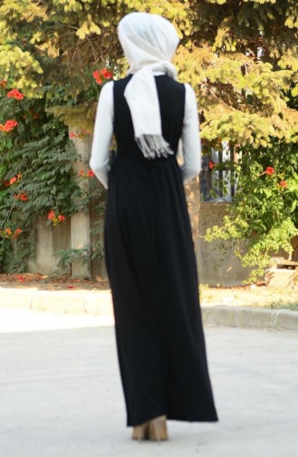 Black Hijab Dress 4050-01