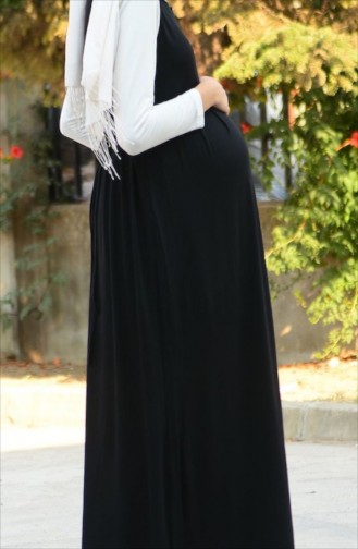 Black Hijab Dress 4050-01