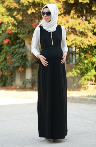 Black Hijab Dress 4050-01
