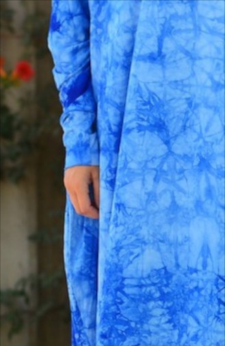 Saxon blue Abaya 1746-08
