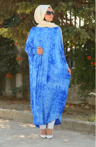 Saxon blue Abaya 1746-08