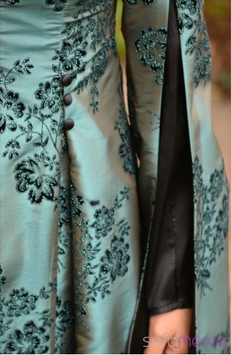 Sefamerve Hürrem Evening Dress  1138-01 Green 1138-01