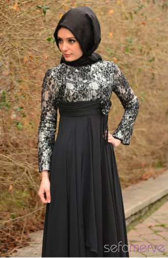 Sefamerve Evening Dress 3115-05 Black 3115-05