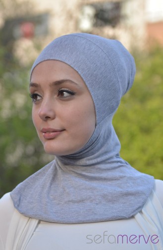 صفامروة بونيه بتصميم حجاب 14 لون رمادي مموه 14