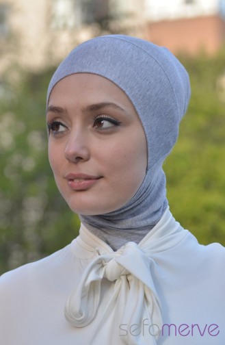 صفامروة بونيه بتصميم حجاب 14 لون رمادي مموه 14