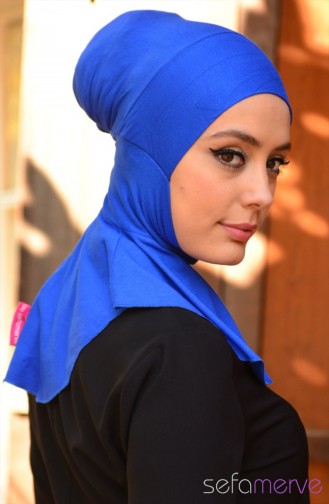 Sefamerve Hijab Bonnet 12 Saxon Blue 12