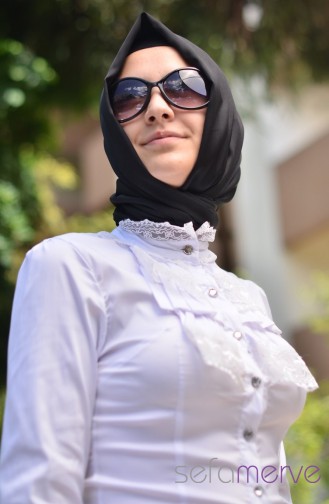 Trend Gömlek 5038-01 Beyaz