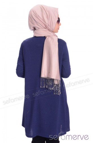 Triko Tunik 3232-06 İndigo
