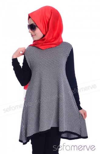 Triko Tunik 3276-02 Beyaz