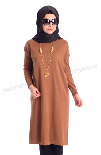 Triko Tunik 3273-02 Taba
