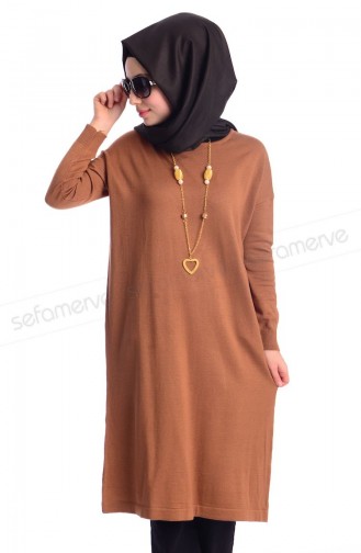 Triko Tunik 3273-02 Taba