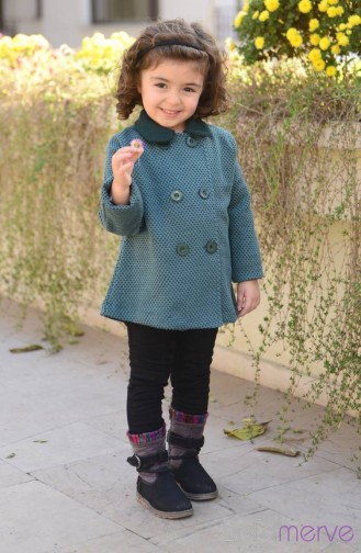 ملابس أطفال أخضر حشيشي 7524-04