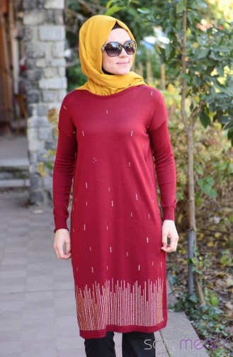 Triko Tunik 3262-01 Bordo
