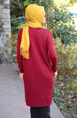 Triko Tunik 3262-01 Bordo