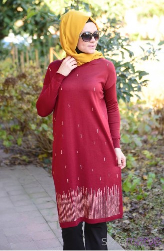 Triko Tunik 3262-01 Bordo
