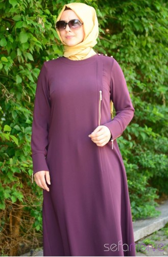 Şükran Ferace Yeni Sezon 35456-03 Mürdüm