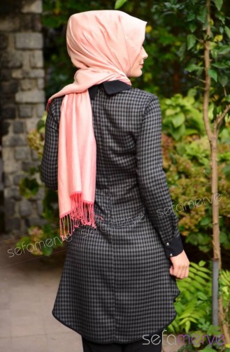 Tesettür Tunik Zernişan 4233-03 Füme