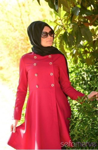 Tesettür Tunik Zernişan 4116-06 Bordo