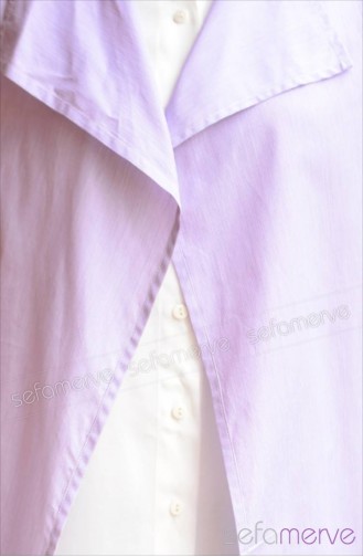 Sefamerve Plain Tunic 5717 01 Lilac 5717-01