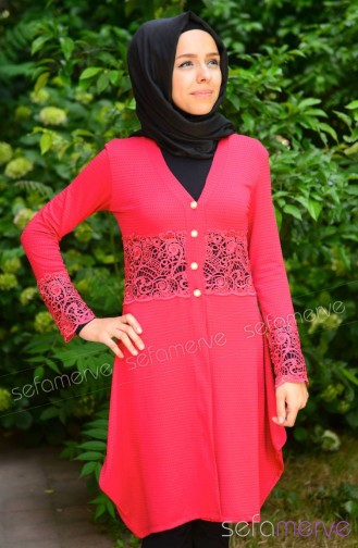 Hırka Tunik 1035-03 Vişne