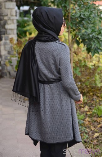 Hırka Tunik HLY 4567-01 Gri