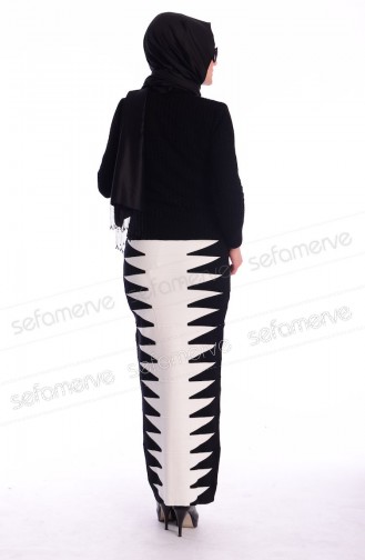 Triko Etek 3278-01 Beyaz