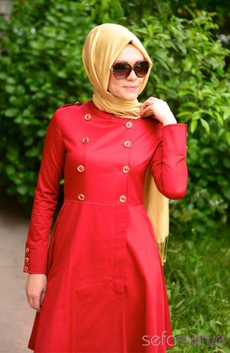 Tesettür Tunik Zernişan 4102R-04 Bordo