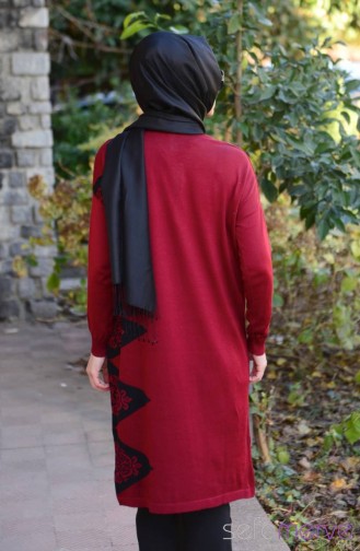 Triko Tunik 3264-07 Bordo