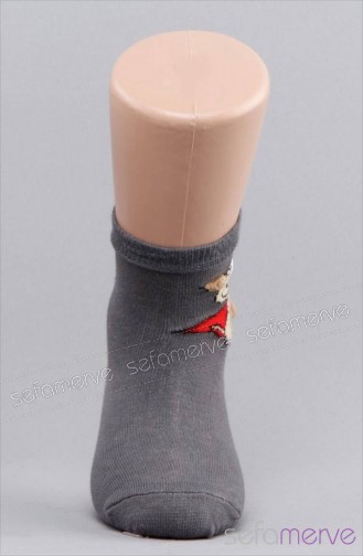 Super Kahraman Desenli Çocuk Çorabı 0004 02 Füme